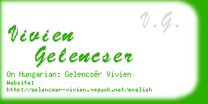 vivien gelencser business card
